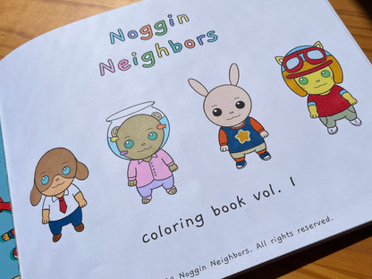 Noggin Neighbors Coloring Book Vol. 1